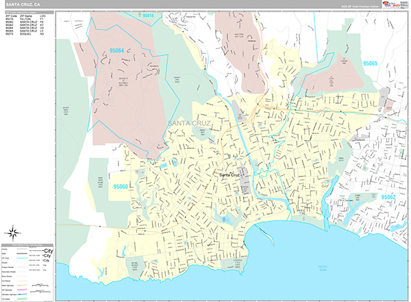 Santa Cruz Map Premium Style